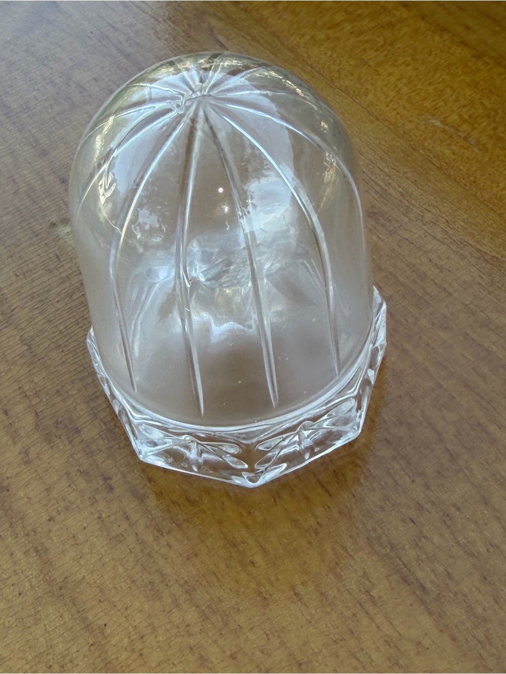 Vintage Clear Glass bullicante controlled-bubble design Bird Paperweight